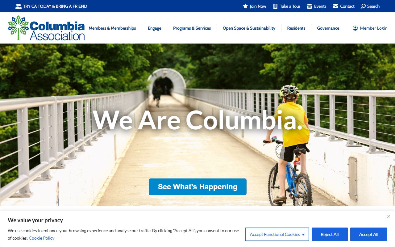 Columbia Association homepage Columbia phone directory