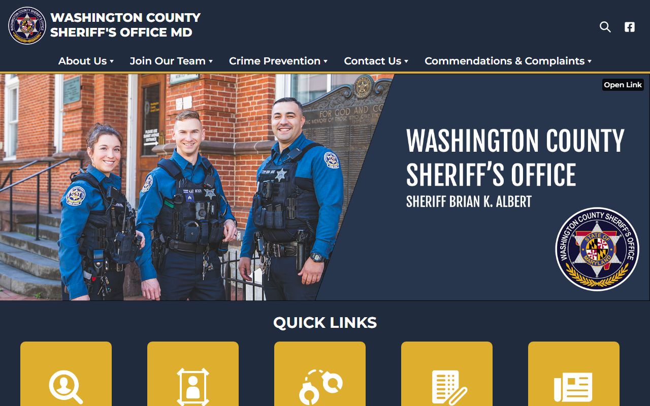 Washington County Sheriff office Hagerstown phone directory